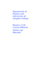 Mobile Screenshot of langaraphysics.com